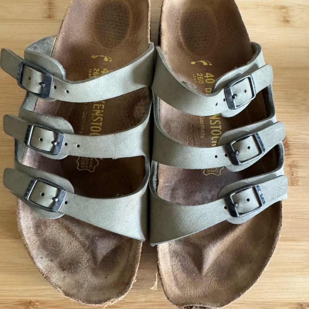 Birkenstock Light Olive Green Sandals
